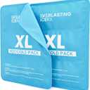 Reusable Ice Pack for Injuries | 11" x 14.5" - 2 Pack XL | Hot & Cold Pack | Large Ice Pack for Back Pain Relief, Soft Ice Packs Reusable, Flexible When Frozen