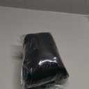 Womens Lightweight Asymmetrical Sweaters Long Sleeve Shirts Casual Fall Button Decor Tunic Tops (Small, Black)