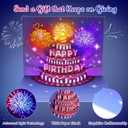 INPHER UPGRADED Birthday Cards Fireworks Pop Up Cake Light and Music Happy Birthday Gifts Decorations for Women, Men, Mom, Grandma (purple)