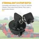 Hoypeyfiy 5 Terminal 3 Position Ignition Switch with 2 Keys, Replacement for Exmark Lazer Z, Next Lazer Z, Quest, Toro Z Master, TimeCutter ZS SS Series, Titan, Replaces 117-2221 137-4100