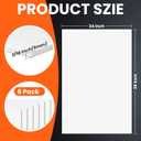 6 Pack White Foam Board for Art Craft, 24 x 36 x 3/16" Thick