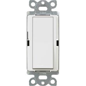 Lutron Claro On/Off Switch, 15-Amp, Sinlge-Pole/3-Way, CA-3PS-WH, White Lutron Claro On/Off Switch, 15-Amp, Sinlge-Pole/3-Way, CA-3PS-WH, White