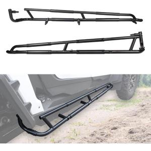 Nerf Bars Rock Sliders for RZR XP 4 1000 2024, Heavy Duty Combined Side Bumper Guard Compatible with Polaris RZR 1000 XP4 2024+ Accessories Side Steps Low Profile Tree Kickers (4 Seat)