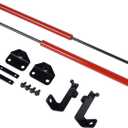 Hood Struts Fits Jeep Wrangler JL 2018-2025 & Gladiator JT 2020-2025, Red