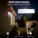 2K Cameras for Home Security-2.4G WiFi Outdoor Camera Wireless Solar/Battery Powered with solar panel, 360 Viewing, AI Human Detection, Color Night Vision, with SD Storage, Works with Alexa(2 Pack)