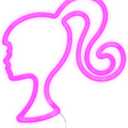 Paladone Barbie LED Neon Light - Officially Licensed Iconic Pink Doll Shaped Lamp, USB Powered, Girls Bedroom Accessories & Decor