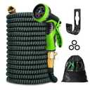 Kotto 150 ft Flexible Garden Hose, Water Hose for Outside with 10 Spray Nozzles, Brass Connector, Leak-Proof