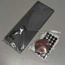 Quick Dry Sink Caddy Kitchen Sink Organizer, Water Absorbing Stone Tray for Sink, Stone Drying Tray, Diatomite Faucet Mat & Protector, Dispenser Sponge Holder, Stone Soap Tray for Bathroom Counter (Dark Gray Metal Foot Wave Large)