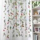Yunlly 4 Pcs 6ft Flower Garlands Artificial Wildflower Vines Backdrop Floating Floral Hanging Ceiling Garland Fake Flower Faux Silk for Tea Garden Birthday Wedding Bridal Shower Baby Shower Wall