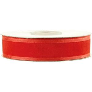 Homeford Satin-Edge Sheer Organza Ribbon, 7/8-inch, 25-Yard, Coral