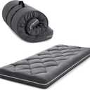 Jamdok 4Inch Small Single Floor Mattress,3-Layer Structure Cot Mattress Topper,Gel Memory Foam,Removable Thickened Cover,Portable Roll Up Sleep Pad(72X24X4)
