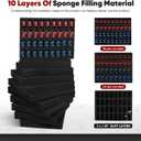Miniature Storage Figure Case -352 Slot Figurine Minature Box Compatible with D&D,40K and More(Case Only) (Black)