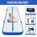 Dwzdd Gymnastics Air Mat 10ft/13ft/16ft/20ft Tumbling Mat Inflatable Gymnastics Tumble Track for Home/Gym/Training/Cheerleading/Water with Electric Pump