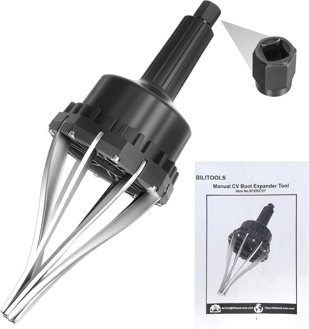 BILITOOLS Universal CV Boot Expander Installation Tool Manual | 1/2" Dr. CV Joint Boot Installation Tool for Most Vehicle, UTV, ATV