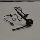 TECKNET Bluetooth Headset, Wireless Headset with Noise Canceling Microphone for Trucker, On-Ear Bluetooth Headphone with Mute Mic for Work (Black & White)