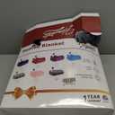 Homemate Electric Heated Blanket Twin Size - 62"x84" Heating Blanket Twin Size 1/2/4/6/8 Hours Auto-Off 10 Heat Level Over-Heat Protection Flannel Sherpa ETL Certification (01 - Light Grey)