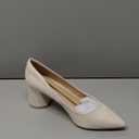 ALICEPUB Nude Suede Heels for Women Closed Toe Chunky Block Comfy Pumps, Womens Formal Shoes Evening Shoes Wedding Guest Shoes, Business Casual Shoes Professional Office Shoes Work Heels, Size 8
Size 8