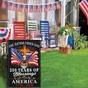 2 x 250 Year American Anniversary Flag Patriotic 250th Anniversary USA Flag 4th of July We The People 1776 Garden Flags for Outside 12x18 Inch Double Sided Outdoor Decorations