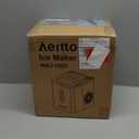 Aeitto Ice Makers Countertop, 9 Ice Cubes Release in 6 Mins, 26Lbs/24H, 2 Sizes of Bullet Ice Machine,Self-Cleaning Portable Ice Maker with Ice Scoop and Basket for Home Kitchen Office RV Bar, Black