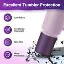 Silicone Boot Compatible with Sinple Midern 24/30/40 oz Tumbler with Handle/Trek Pivot, Protective Anti-Scratch Bottle Bottom Sleeve Cover Compatible with Sinple Midern Tumbler (Chameleon Purple)