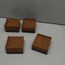 Furniture Risers, Tclouda Bed/Sofa/Desk/Table/Chair Leg/Fridge Lifts to 1.5, 3 and 4 in, Square Adjustable Risers Blocks for Extenders, Heavy Duty Supports Up to 1300 Lbs, 1.5 in-Brown-Square