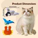 Interactive Chirping Bird Cat Toy,2026 New Flying Bird Cat Toy Flapping Bird Toy,Simulation Chirping Bird Toys Interactive Cat Toys for Bored Indoor Adult Cats (B)