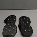 Gunite Spiked Shoes, Fully Assembled Epoxy Shoes with 3/4" Short Spikes Perfect for Epoxy Floor, Overlays, Cover Installation (Wide Black)