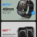 SUPCASE for Apple Watch Ultra 3/2/1 49mm Case with Band (Unicorn Beetle Ore), [Anti-Scratch] [Military-Grade Protection] Rugged Sport Men Bumper Case with Adjustable Strap Band, Black