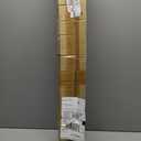 Kenney Rachel Fluted Ball Window Curtain Rod, Adjustable 28-48 Inch, Antique White