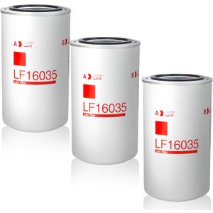 LF16035 Oil Filter, 3-PCS Oil Filter Compatible with 1994-2018 Dodge Ram 2500 3500 Diesel Cummins Engine, 1989-1993 Dodge D250 D350 Diesel Cummins Engine - DBL7349 BT7349 LF9028 LF3552 P550722