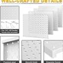 Ultrawall Metal Pegboard Panels, Pegboard Wall Organizer, Peg Boards for Wall, Garage Tool Storage Organization, 12"X16", 4pcs, Gray
