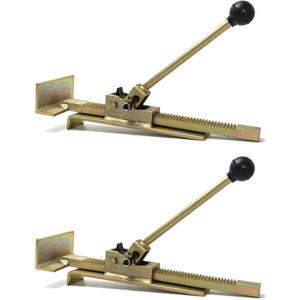 QWORK Hardwood Flooring Jack, 2 Pack Flooring Jack and Positioning Tool for Straighten and Installing Hardwood Floors, Easy Ratcheting Mechanism