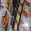 MasterChef Electric Raclette Table Grill w Non-Stick Grilling Plate & Cooking Stone- 8 Person Tabletop Cooker for Indoor, Smokeless, Korean BBQ - Melt Cheese, Cook Meat, Veggies, Appetizers-19" x 8"