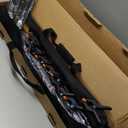 EMART Backdrop Stand 10x7ft(WxH) Photo Studio Adjustable Background Stand Support kit with 2 Crossbars, 8 Clamps, 2 Sandbags and Carry Bag for Parties, Events Decoration, Wedding, Photography (Black)