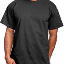 PRO 5 Super Heavy Mens Short Sleeve T-Shirt (Large, Charcoal Grey)
