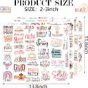 4 x 144 Pcs Waterproof Christian Stickers for Water Bottles Journaling Prayer Board, Boho Style Vinyl Biblical Christian Stickers, Spiritual Religious Gifts for Kids, Teens, Women, Adults (God144)