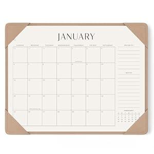 Jotsome Desk Calendar 2026 with Desktop Mat, Large Desk Pad Calendar From Now to December 2026 22x17 inch, Desk Blotter Calendar for Home Office and School, Easy Planning, Gift for the Holidays or Christmas, Apricot