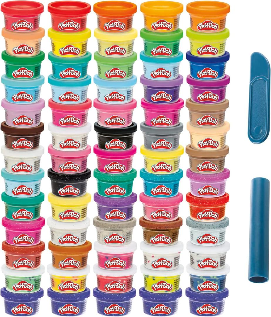 Play-Doh Ultimate Color Collection 65-Pack of 1-oz Cans, Includes Sparkle, Confetti & Color Burst, Back to School Classroom Supplies, Preschool Toys, Ages 2+ 