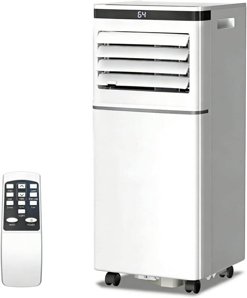 Electactic 10050 BTU Portable Air Conditioner, 3-in-1 Efficient Indoor AC for Rooms up to 450 Sq.Ft., Energy-Saving Floor AC Unit with Digital Display, Sleep Mode & 24H Timer for Master Bedroom