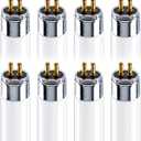 8 Pack F54T5/841/HO 54W T5 Fluorescent Tube Light Bulb, 46 Inch, 4100K Cool White Replacement Fluorecent Bulb, 4200 Lumens, G5 Mini Bi-Pin Base, High Output