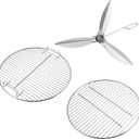 Outapark Grill Grate Replacement Parts for Weber 22'' Kettle Charcoal Grill,22 Inch Charcoal Kettle Accessories for Weber 7435 7441,One-Touch Cleaning System Kit for Weber 7444,Stainless Steel