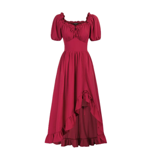 Victorian Fairy Dress with Drawstring and Pockets, Small