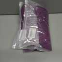 4 x T&Twenties Womens Summer Tops Ruffle Short Sleeve Tunic Tops V Neck Loose Fit Flowy T-Shirts (Purple, L)