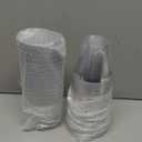 PLASTICPRO 9 oz Disposable Plastic Party Cups,Old fashioned Designed Tumblers, Crystal Clear (Clear With Silver Rim, 100)