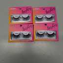 Andrea Strip Lash False Eyelashes 100 - Black, Dramatic Full Volume & Long Length, Reusable Lashes, 4PCS, Pack Of 2