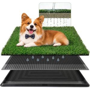 Powools Grass Pad for Dogs Potty, 3-Layer Reusable, Washable, 30 x 20 in