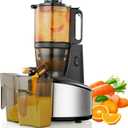 Cold Press Juicer, 5.51" Wide Feed Chute Juice Extractor Machine with 250W, High Juice Yield, Slow Masticating Juicer for Whole Vegetables & Fruits, Healthy Ice Cream Maker
