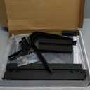 suptek Speaker Mount, Floating Glass Shelf Wall Mount Bracket for DVD Players/Cable Boxes/Games Consoles/TV Accessories, 2 Shelves, Black CS202