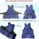 ANIAC Denim Dog Dresses for Small Dogs Puppy Girl Clothes with Leash Ring and Cute Bow Knot Summer Cat Apparel with D-Ring Blue Girl Dog Clothes (DAR Blue,Large)