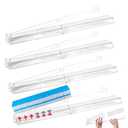 4 Pcs Mahjong Racks with Pushers, 2026 New Upgraded Detachable Clear Acrylic American Majiang Tile Racks, Modern American Mahjong Tile Racks with Built-in Pushers